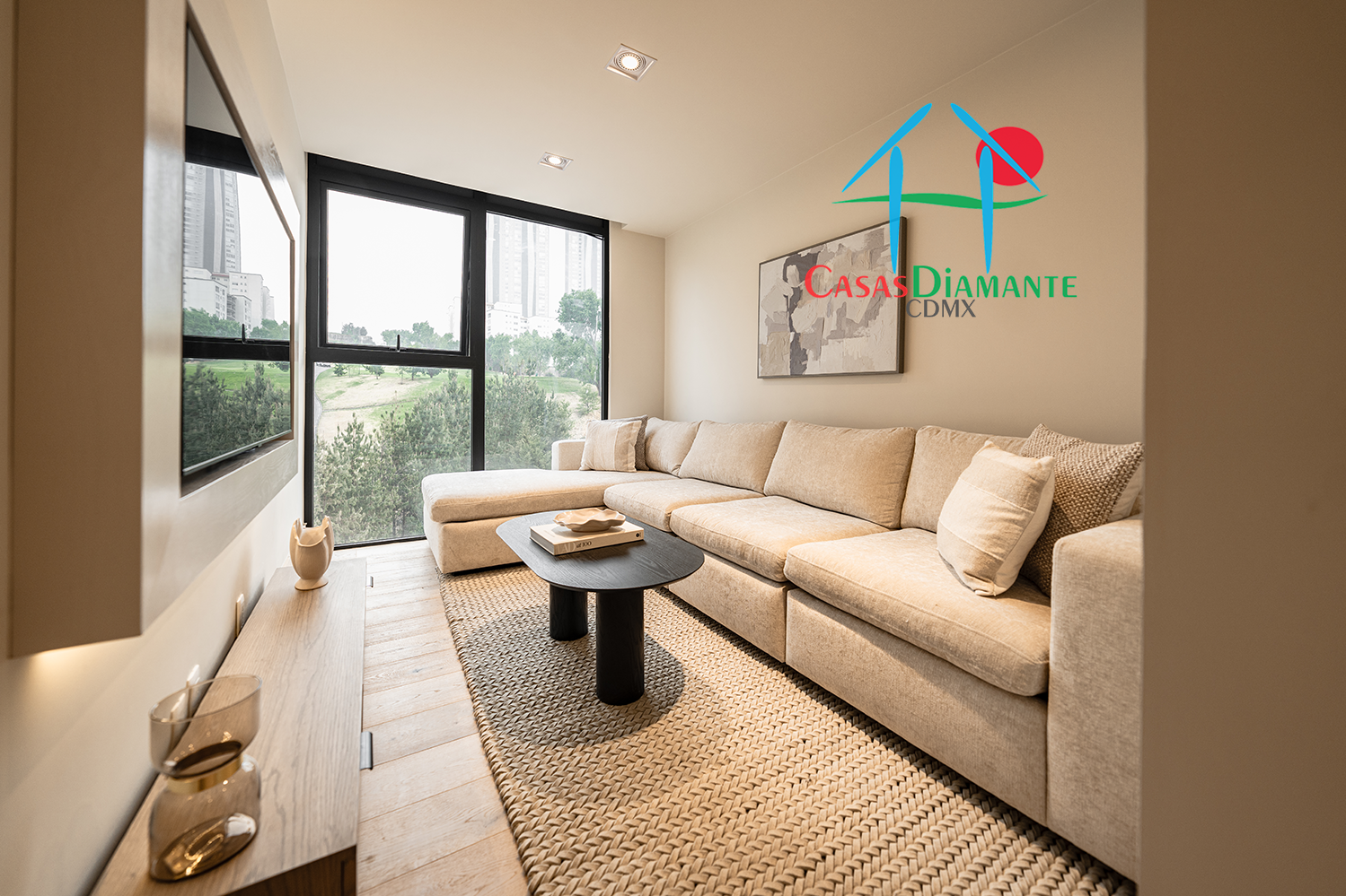 Blue Departamento Tipo A - Sala de televisión 1